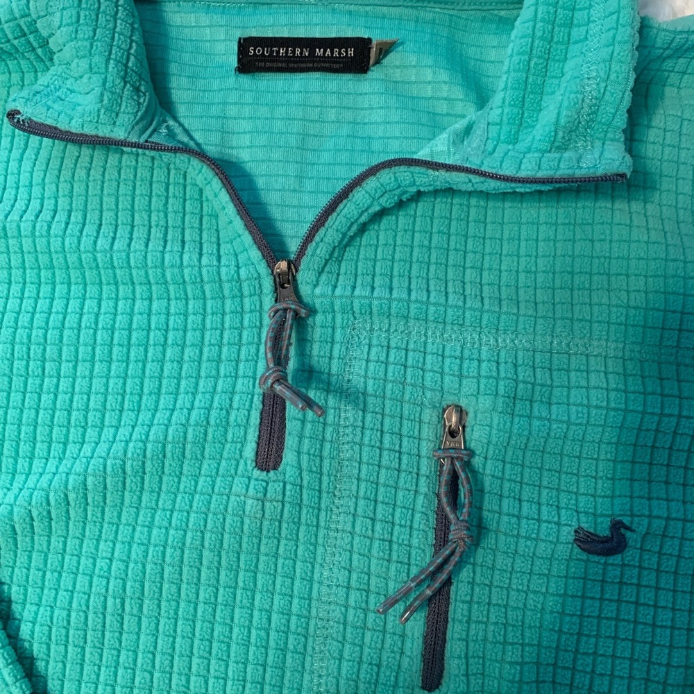 Turquoise Southern Marsh pullover - Picture 2 of 2